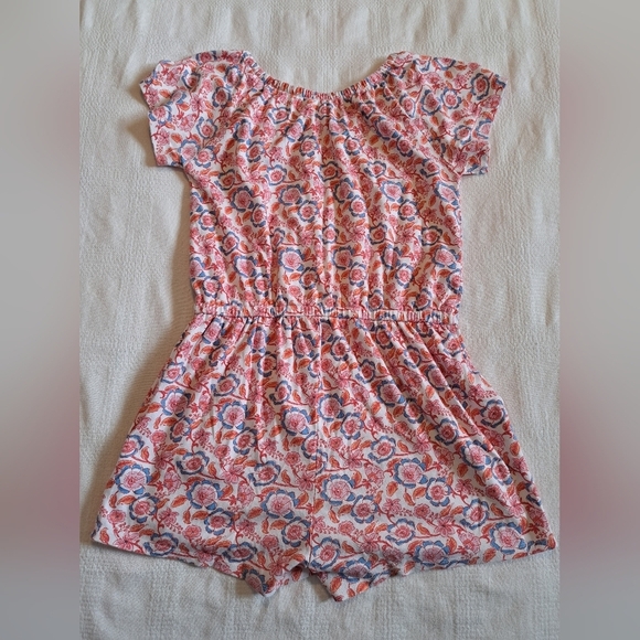 Vineyard Vines girls size XL shorts romper, floral design, has pockets, EUC - Picture 6 of 7